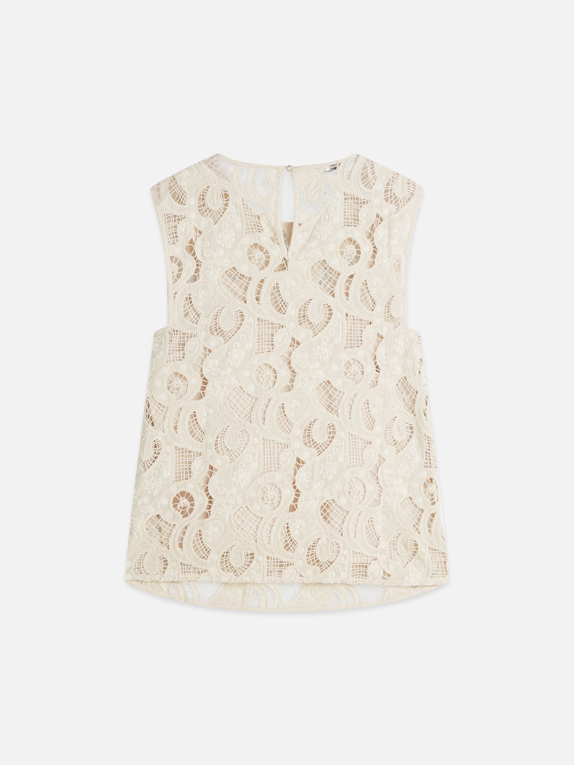 Antique White גופיה רקומה לנשים Flame SCOTCH & SODA