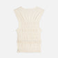 Antique White גופיית סריג לנשים Smock Stitch SCOTCH & SODA