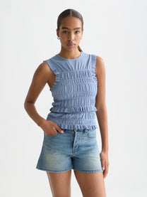 Lavender גופיית סריג לנשים Smock Stitch SCOTCH & SODA