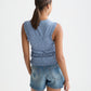 Alice Blue גופיית סריג לנשים Smock Stitch SCOTCH & SODA