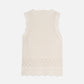 Light Gray וסט סריג לנשים Pointelle SCOTCH & SODA