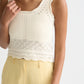 Seashell וסט סריג לנשים Pointelle SCOTCH & SODA