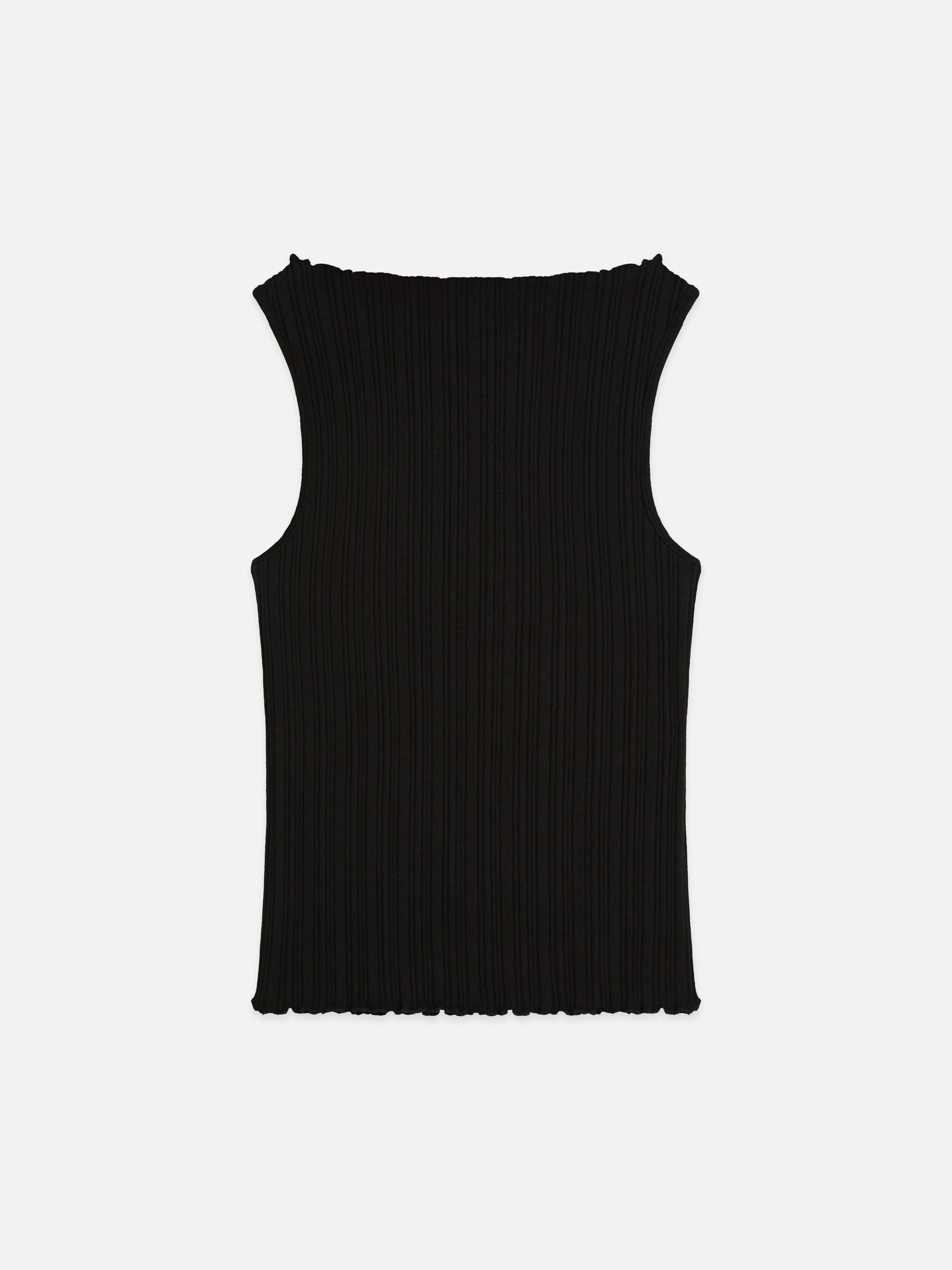 Black גופיית לנשים Structured Rib SCOTCH & SODA