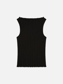 Black גופיית לנשים Structured Rib SCOTCH & SODA