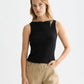 White Smoke גופיית לנשים Structured Rib SCOTCH & SODA
