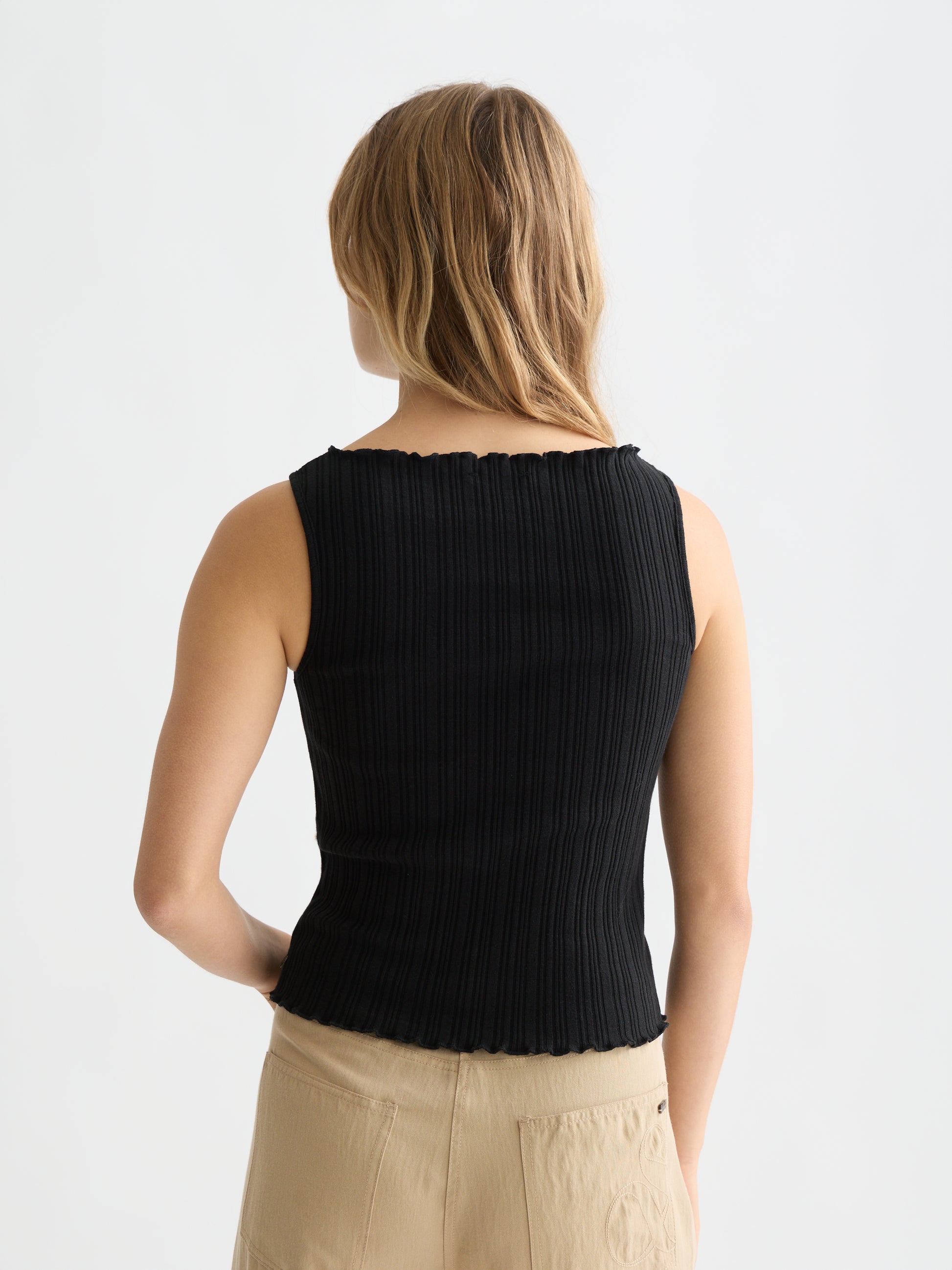 Lavender גופיית לנשים Structured Rib SCOTCH & SODA
