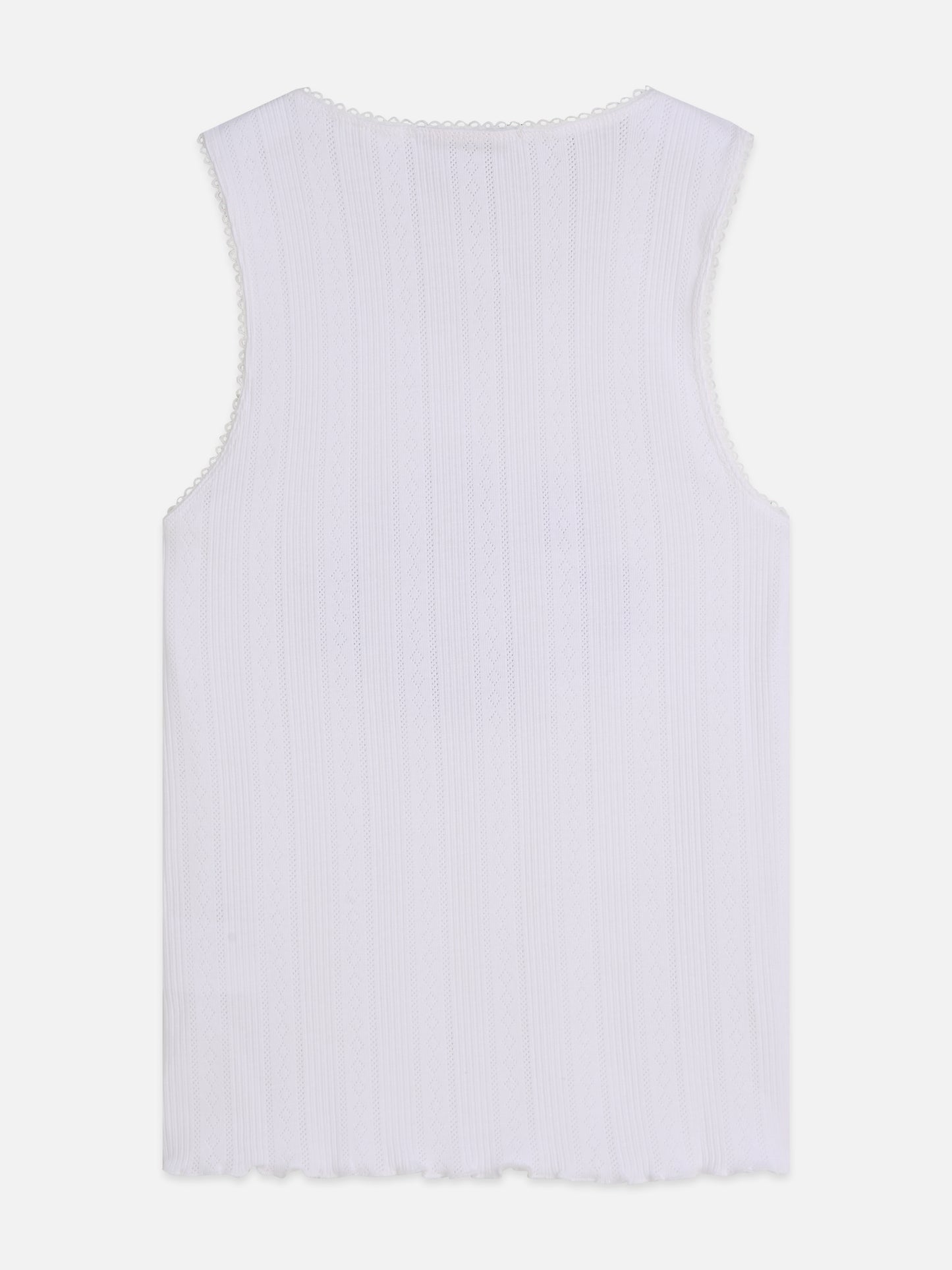 Light Gray גופיה לנשים Pointelle Jersey SCOTCH & SODA