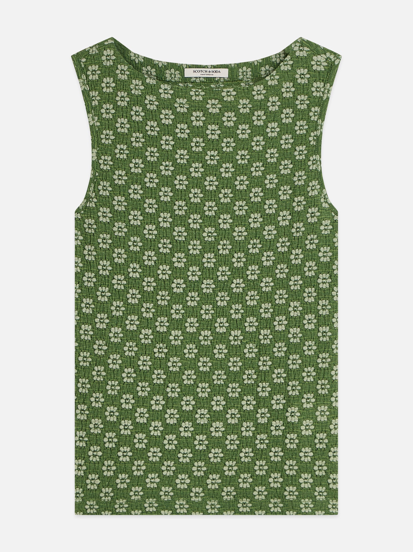 Dim Gray גופיית לנשים Structured Slash Neck SCOTCH & SODA
