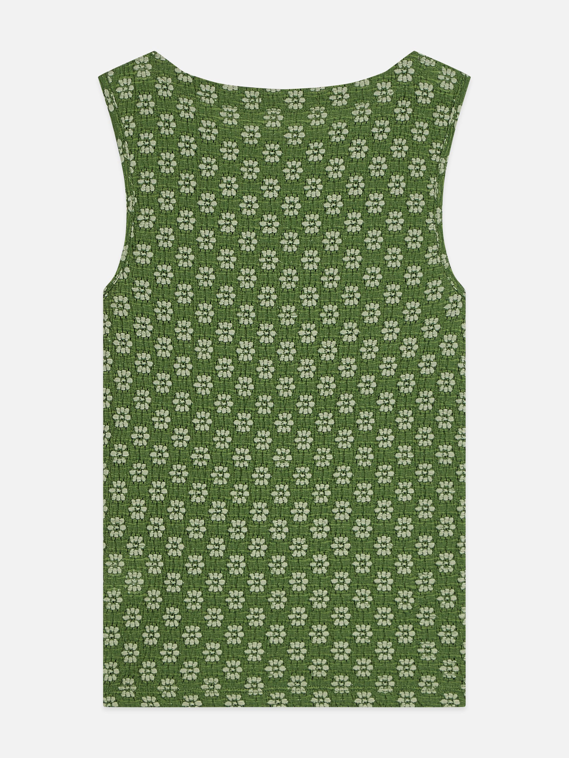 Dark Olive Green גופיית לנשים Structured Slash Neck SCOTCH & SODA