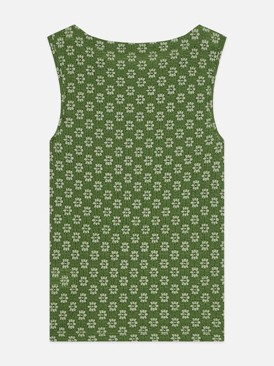 Dark Olive Green גופיה לנשים Ribbed SCOTCH & SODA