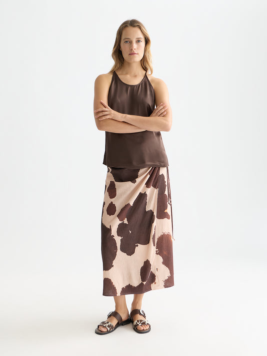 White Smoke גופיה עם קשירות לנשים Halter SCOTCH & SODA