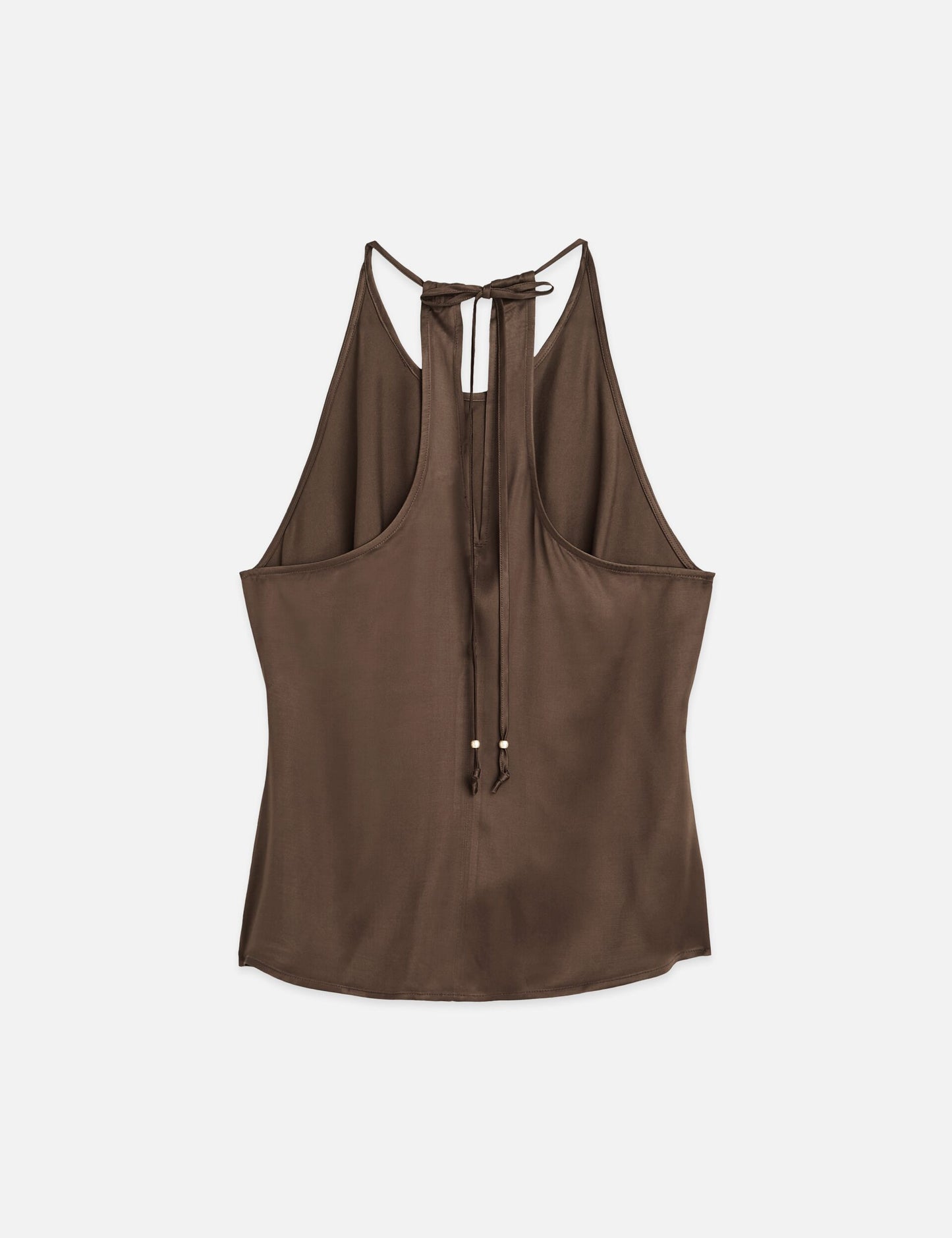 Dark Olive Green גופיה עם קשירות לנשים Halter SCOTCH & SODA