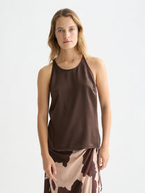 White Smoke גופיה עם קשירות לנשים Halter SCOTCH & SODA