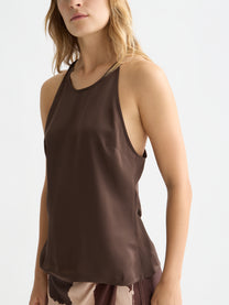 Dark Slate Gray גופיה עם קשירות לנשים Halter SCOTCH & SODA