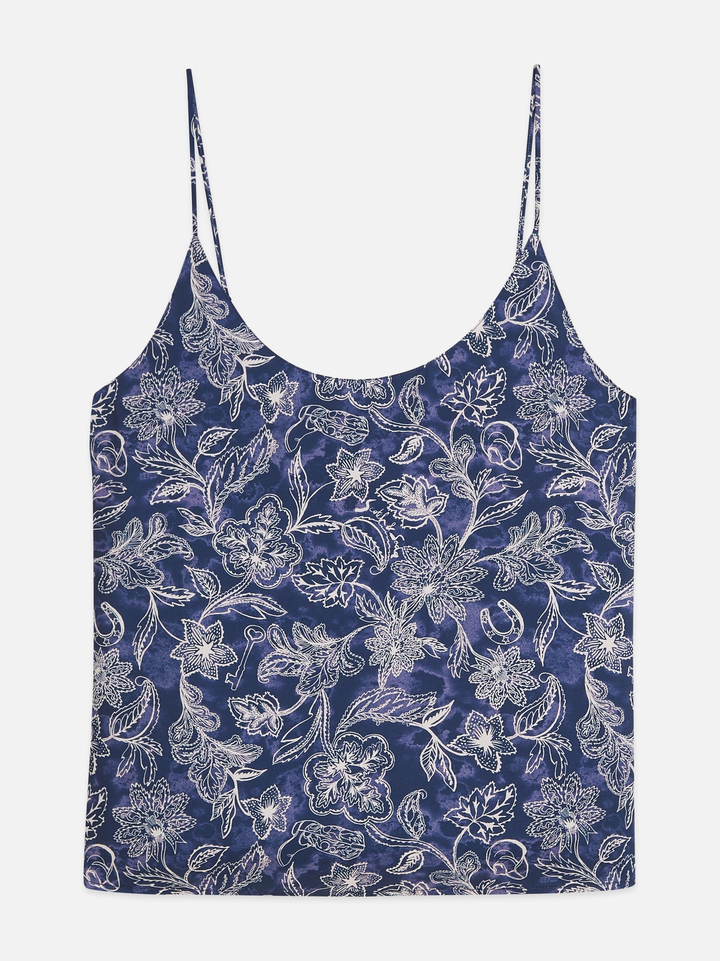White Smoke גופיית עם קשירת גב לנשים Printed Jersey SCOTCH & SODA
