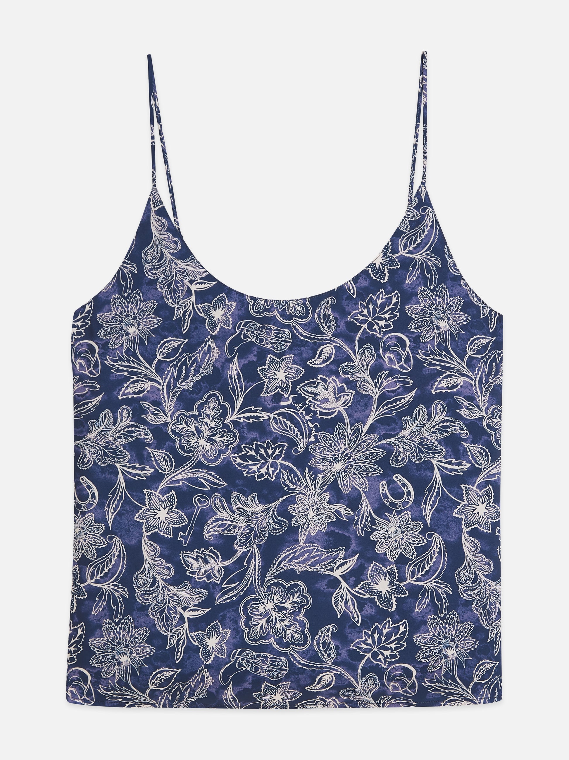 White Smoke גופיית עם קשירת גב לנשים Printed Jersey SCOTCH & SODA