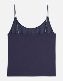 Dark Slate Gray גופיית עם קשירת גב לנשים Printed Jersey SCOTCH & SODA
