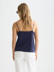 Lavender גופיית עם קשירת גב לנשים Printed Jersey SCOTCH & SODA