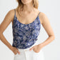Lavender גופיית עם קשירת גב לנשים Printed Jersey SCOTCH & SODA