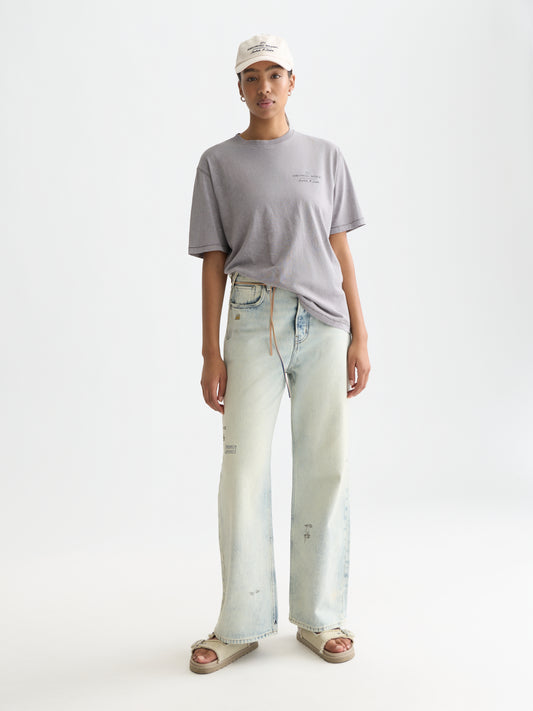 Lavender טי שירט קצרה לנשים Classic Logo SCOTCH & SODA