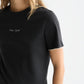 Black טי־שירט רקומה בגזרה רגילה לנשים Slub SCOTCH & SODA