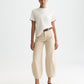 White Smoke טי שירט קצרה לנשים Embroidered Slub SCOTCH & SODA