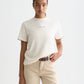 Lavender טי שירט קצרה לנשים Embroidered Slub SCOTCH & SODA