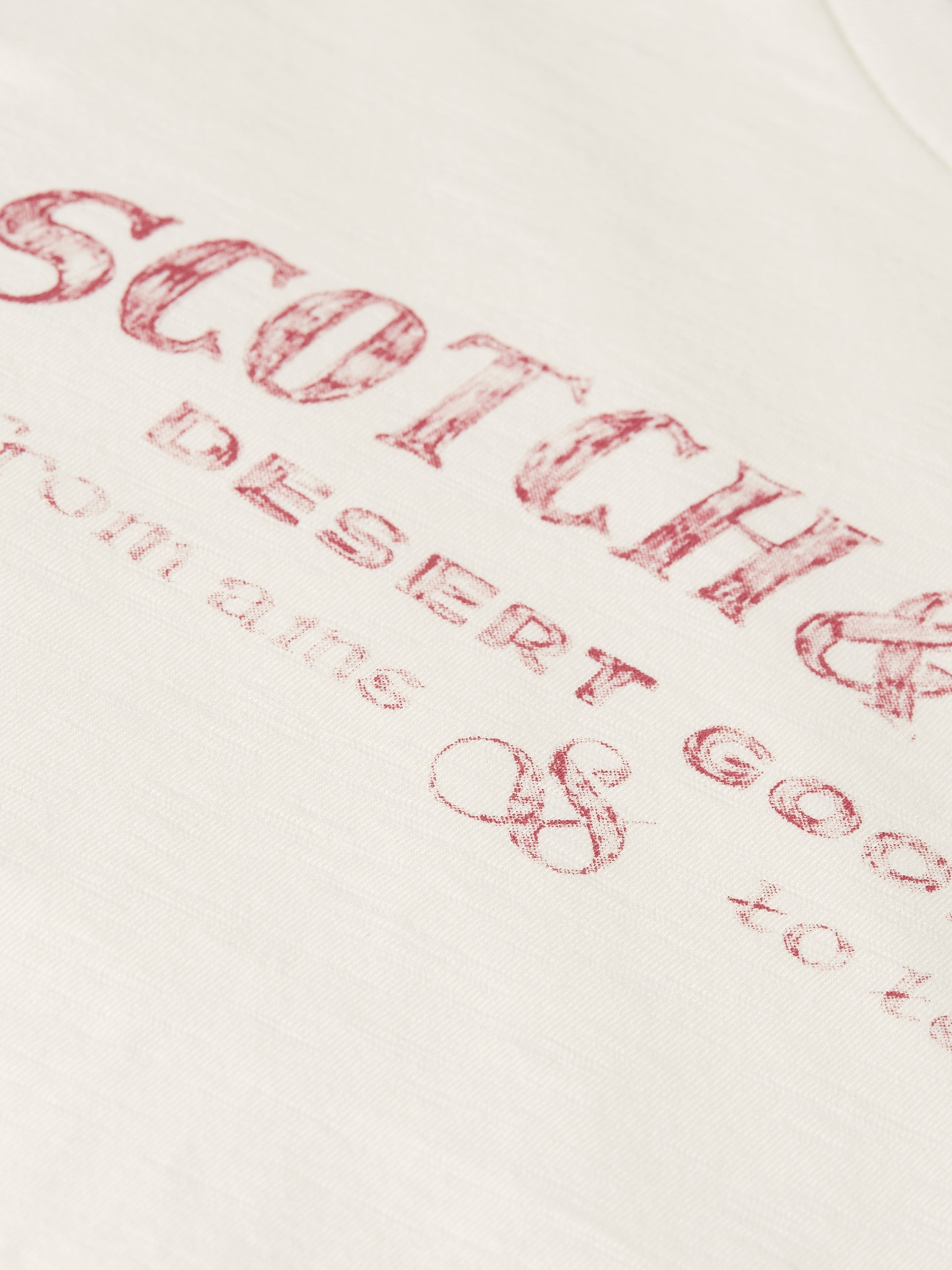 Lavender ARTWORK T-SHIRT WITH SIDE KNOT טי שירט קצרה SCOTCH & SODA