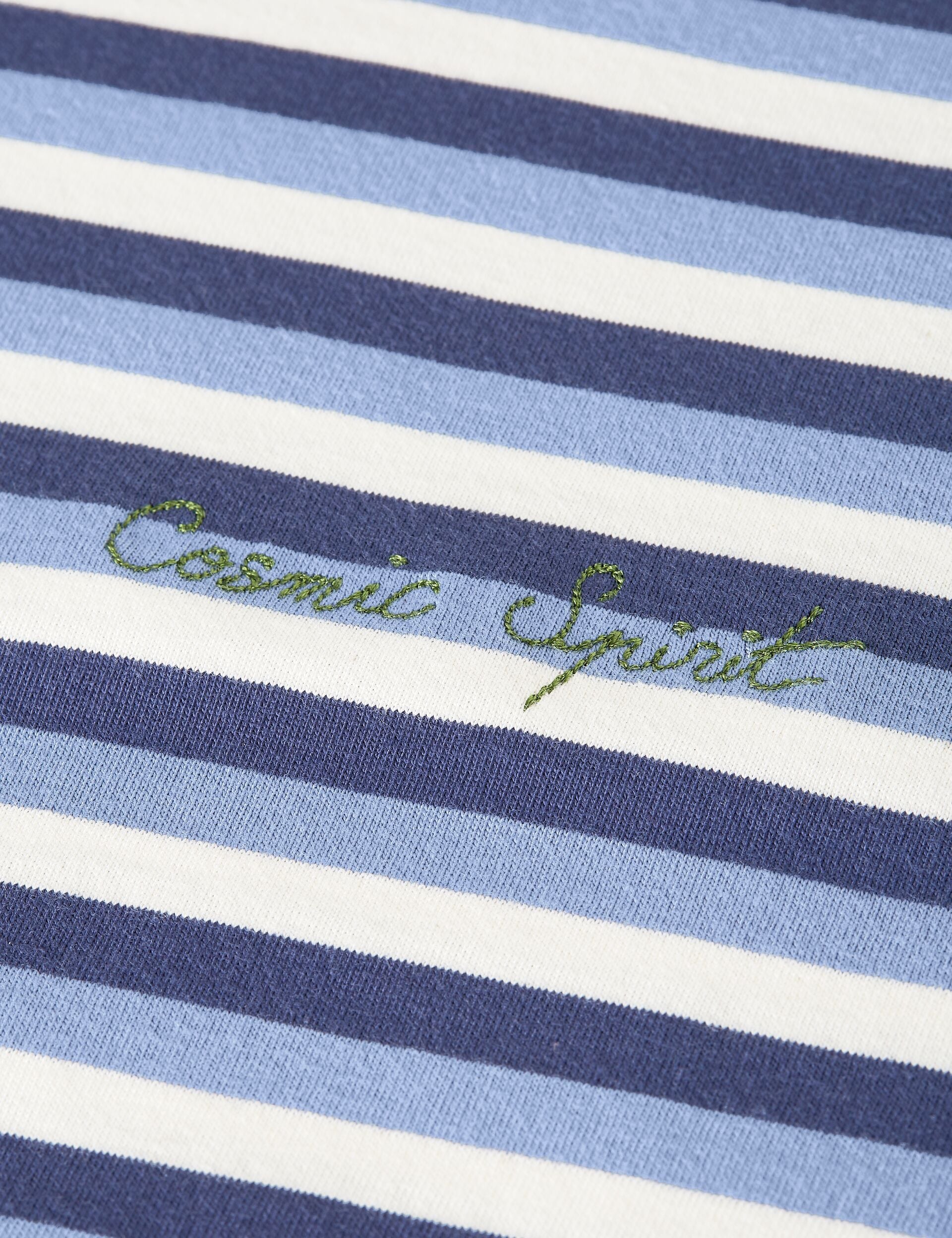 Dark Slate Gray טי שירט פסים קצרה לנשים Yarn Dye Striped SCOTCH & SODA