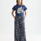 White Smoke טי־שירט עם Front Artwork לנשים Scotch & Soda SCOTCH & SODA