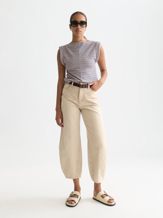 White Smoke טי שירט קצרה לנשים Classic Logo SCOTCH & SODA