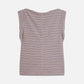 Rosy Brown טי־שירט פסים עם שרוולים מקופלים לנשים Striped SCOTCH & SODA
