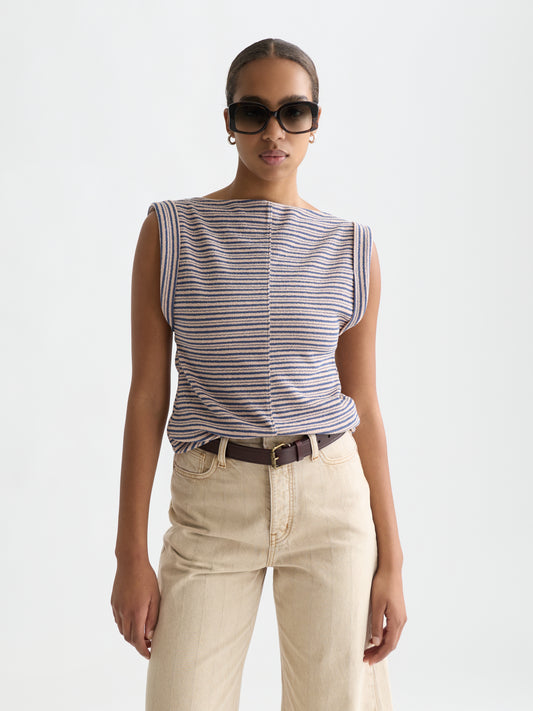 Lavender טי שירט קצרה לנשים Classic Logo SCOTCH & SODA