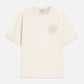 Misty Rose טי־שירט בגזרה רחבה לנשים Washed Artwork SCOTCH & SODA