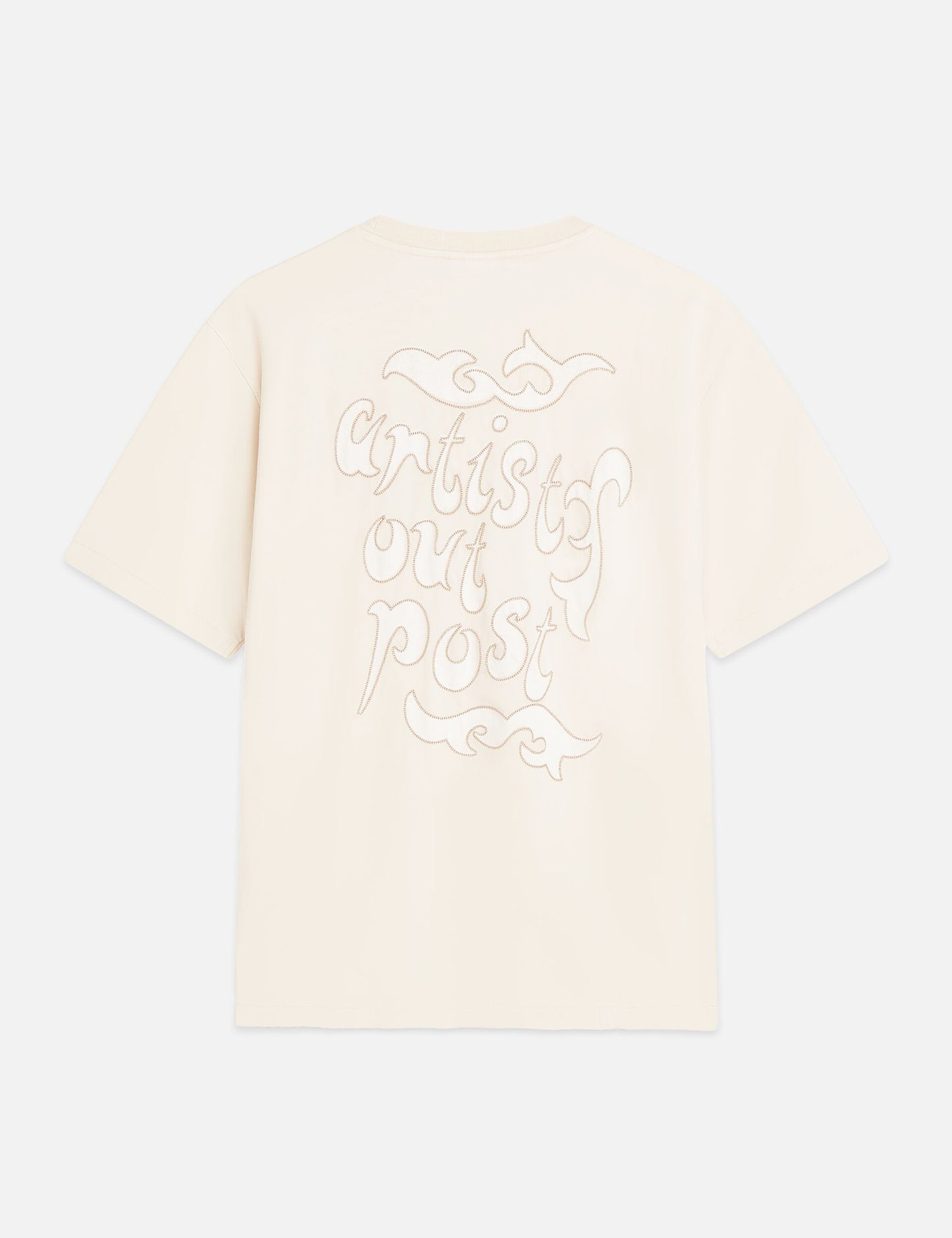 Misty Rose טי־שירט בגזרה רחבה לנשים Washed Artwork SCOTCH & SODA