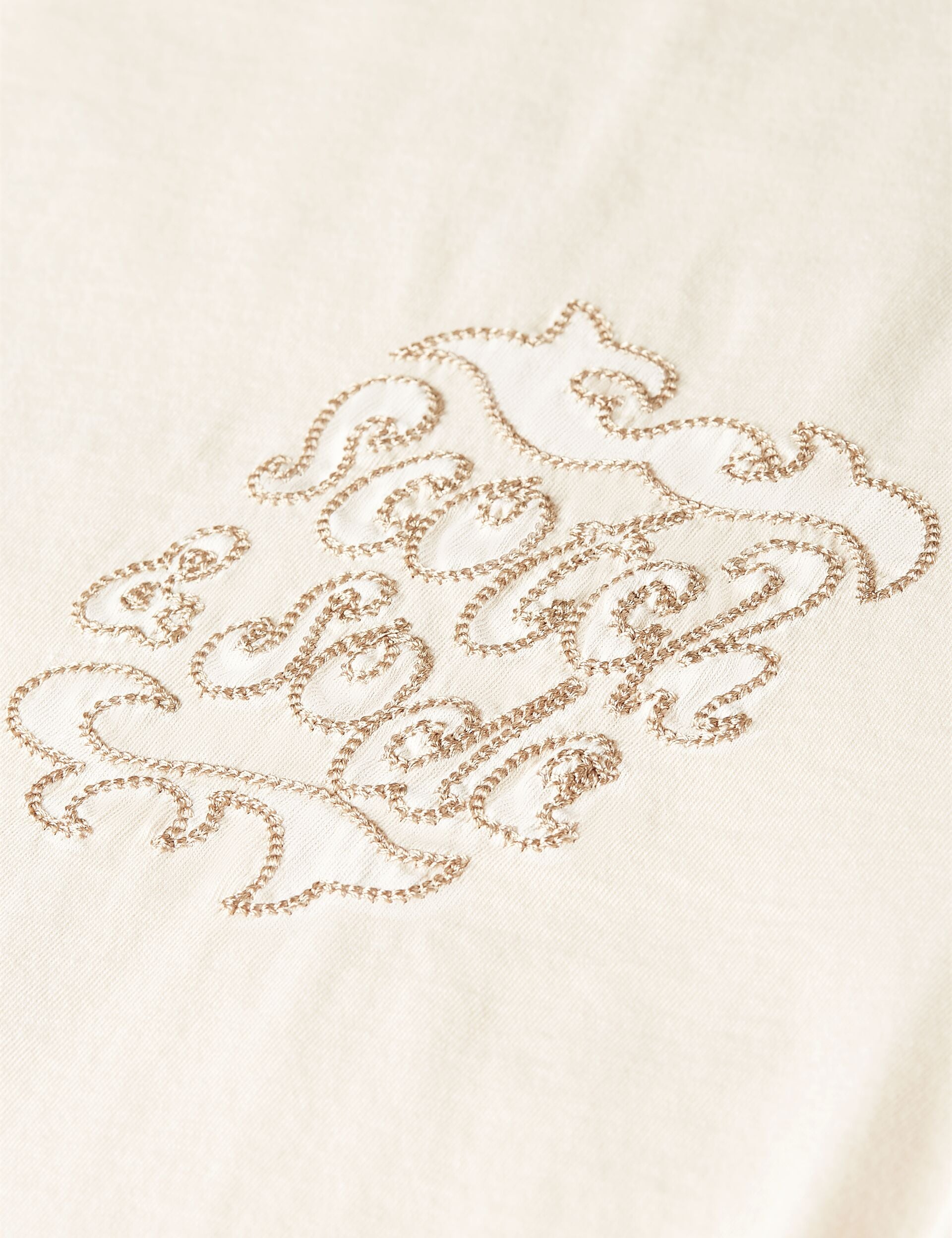 Misty Rose טי־שירט בגזרה רחבה לנשים Washed Artwork SCOTCH & SODA
