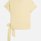 White Smoke טי־שירט לנשים Knotted Slash Neck SCOTCH & SODA