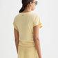 Tan טי־שירט לנשים Knotted Slash Neck SCOTCH & SODA