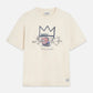 Antique White טי שירט קצרה לנשים Scotch & Soda x Basquiat SCOTCH & SODA