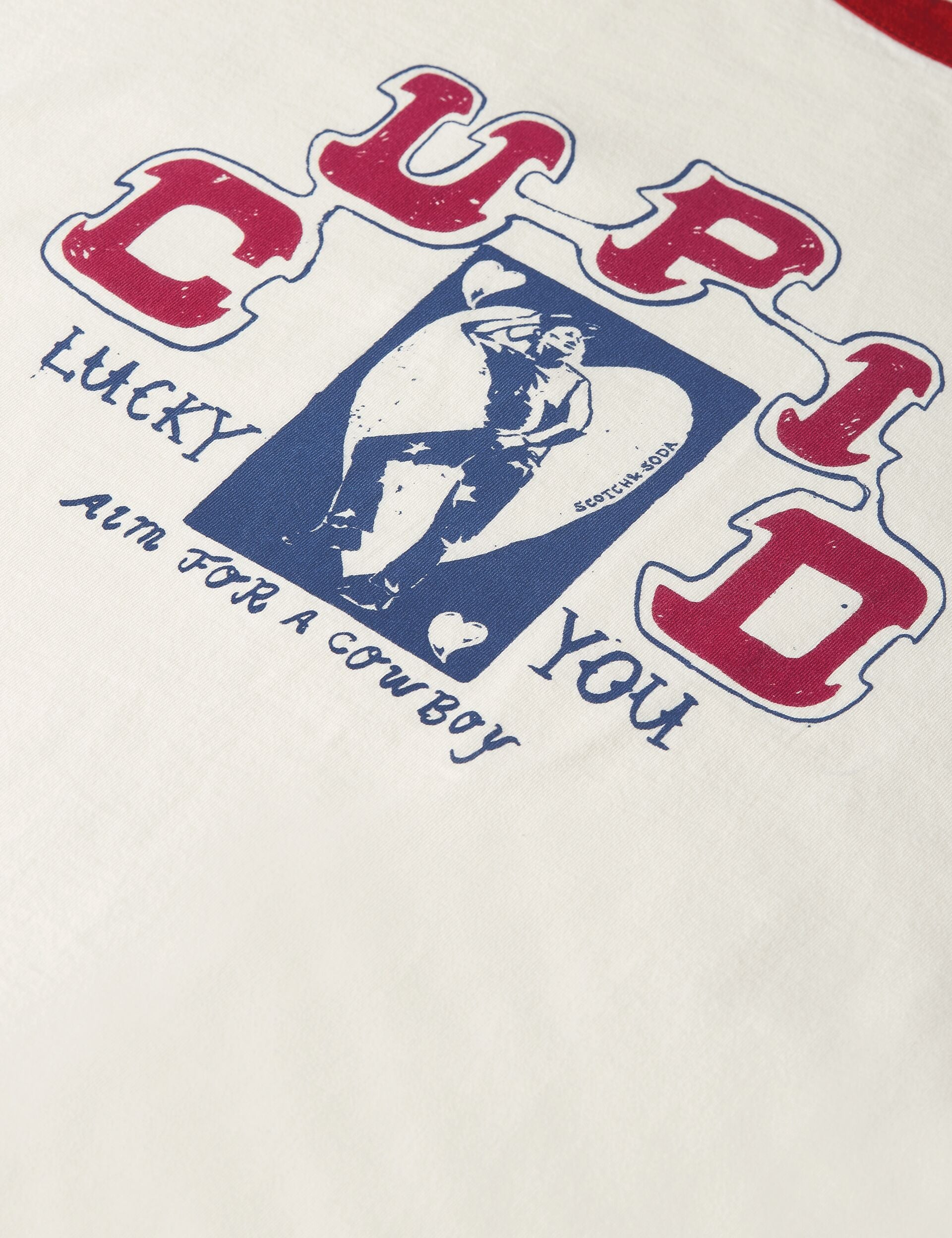 Lavender טי שירט קצרה לנשים Contrast Binding SCOTCH & SODA