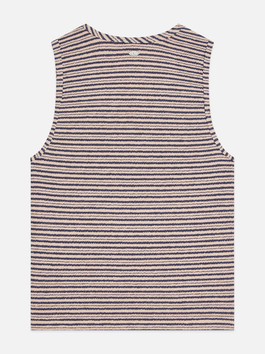 Rosy Brown גופיה לנשים Stripe V-Neck SCOTCH & SODA