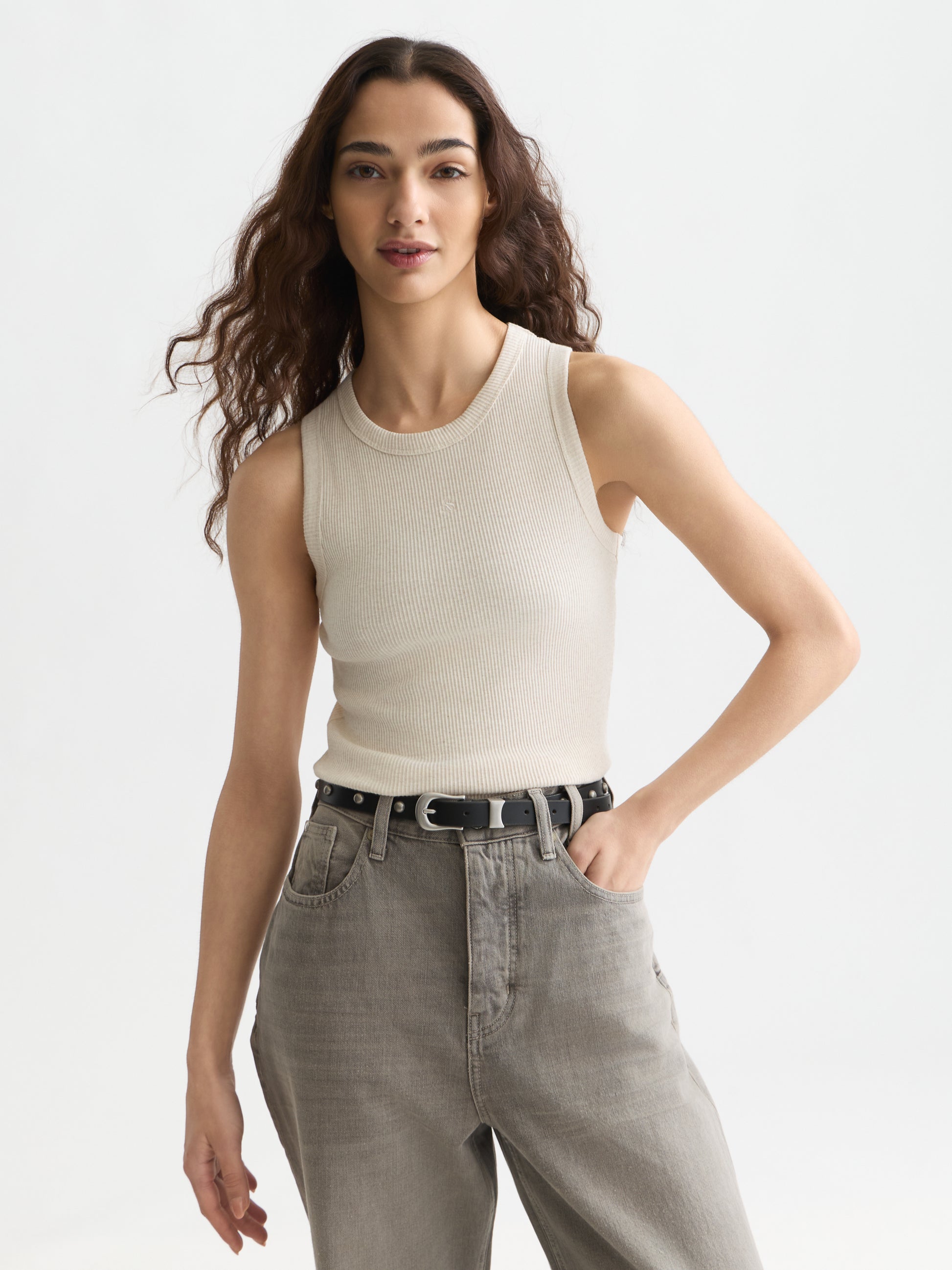 Lavender גופיה לנשים Rib Racer SCOTCH & SODA