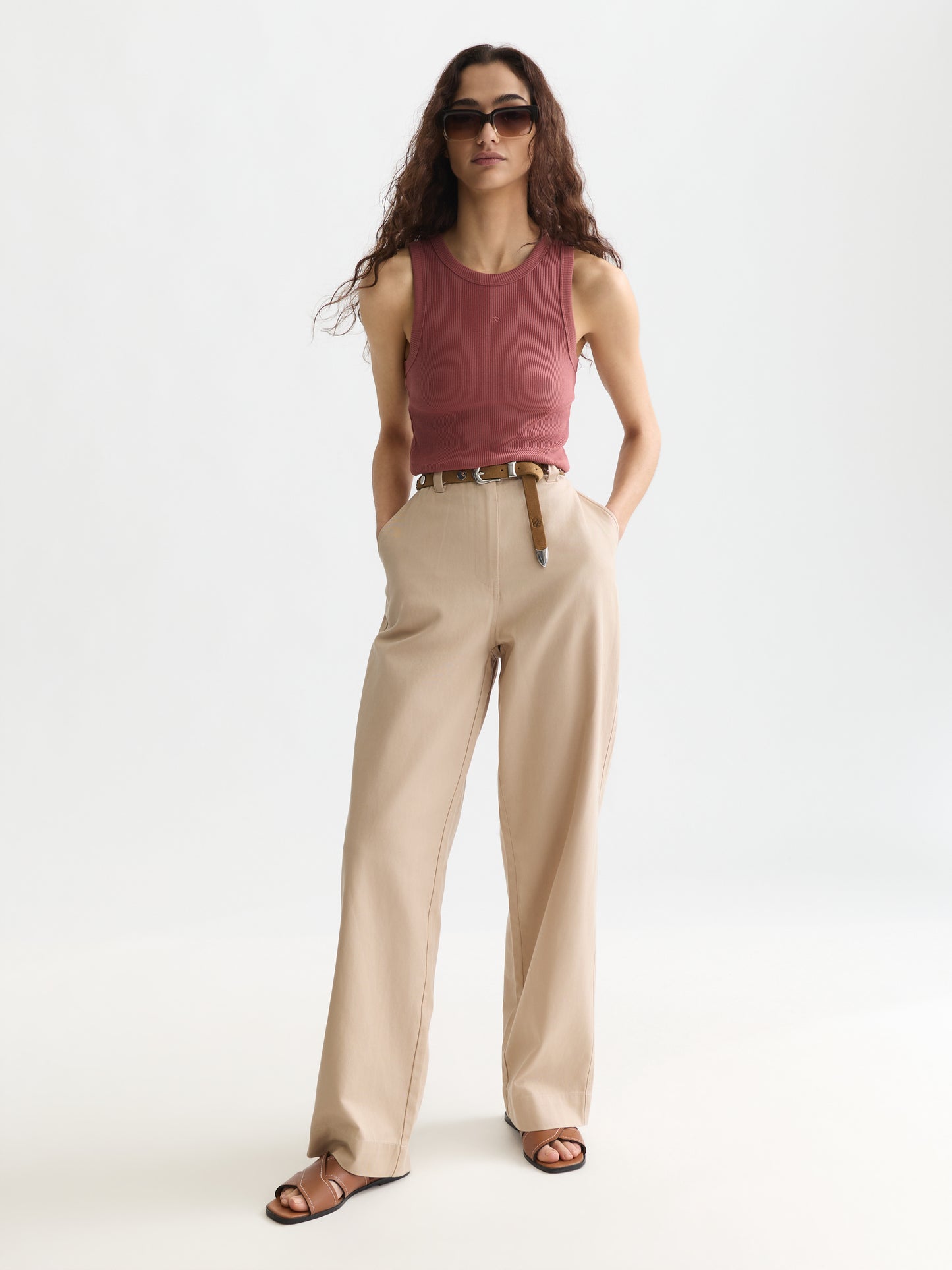 Lavender גופיה לנשים Rib Racer SCOTCH & SODA