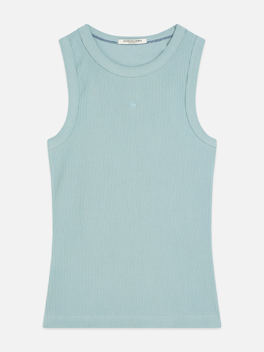 Light Steel Blue גופיה לנשים Rib Racer SCOTCH & SODA