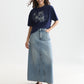 White Smoke טי שירט קצרה לנשים Embroidered Detail SCOTCH & SODA