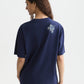 Black טי שירט קצרה לנשים Embroidered Detail SCOTCH & SODA