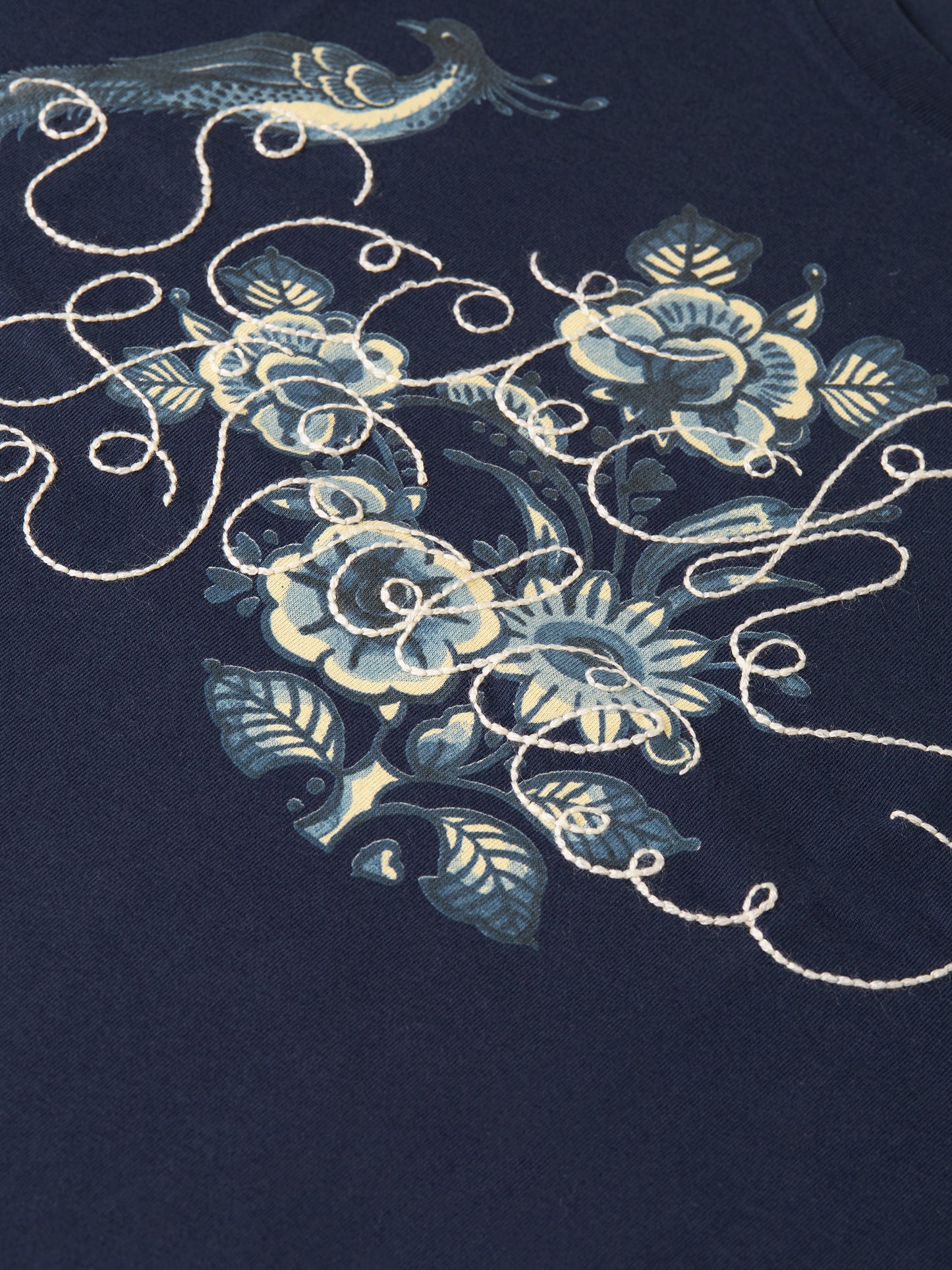 Dark Slate Gray טי שירט קצרה לנשים Embroidered Detail SCOTCH & SODA