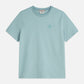 Light Steel Blue טי שירט קצרה לנשים Embroidered Logo SCOTCH & SODA