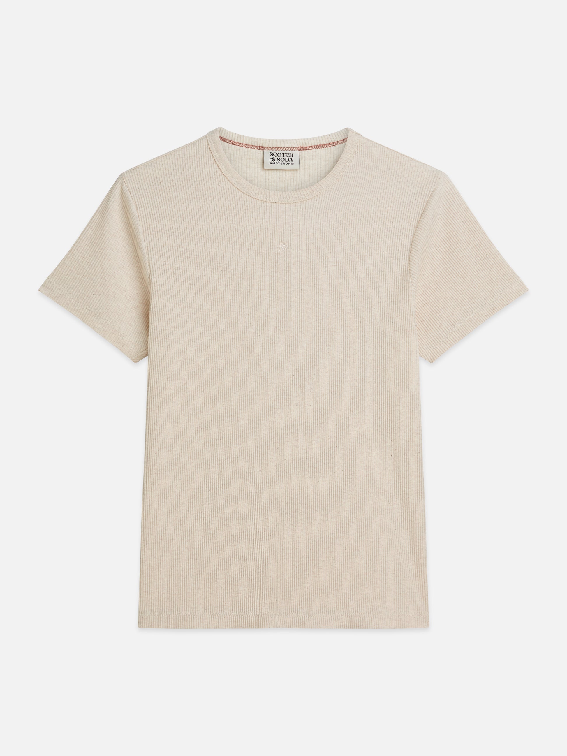 Gray טי שירט קצרה לנשים Rib SCOTCH & SODA