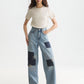 White Smoke טי שירט קצרה לנשים Rib SCOTCH & SODA